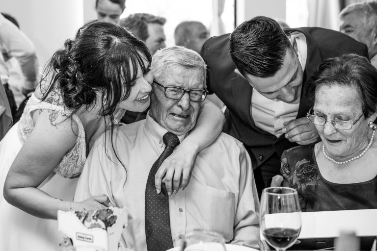 Abuelos el día de la boda, padres el día de la boda de sus hijos